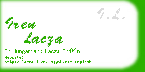 iren lacza business card